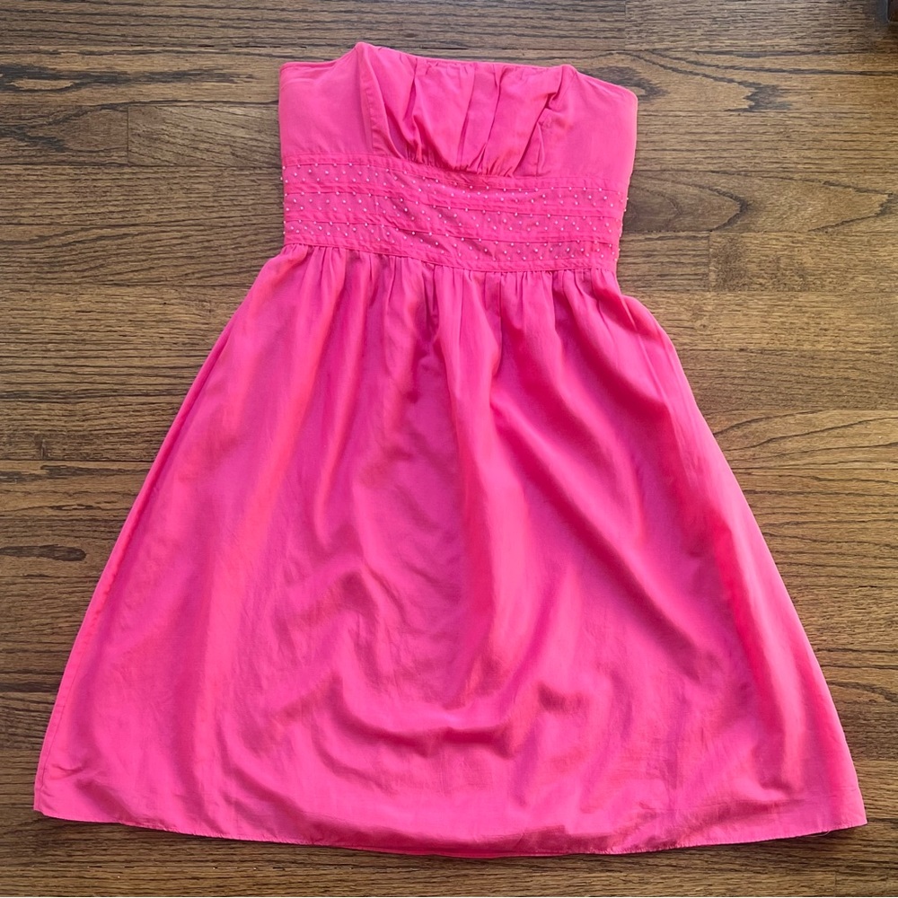 Lilly Pulitzer Strapless Dress in Beautiful Barbie Pink